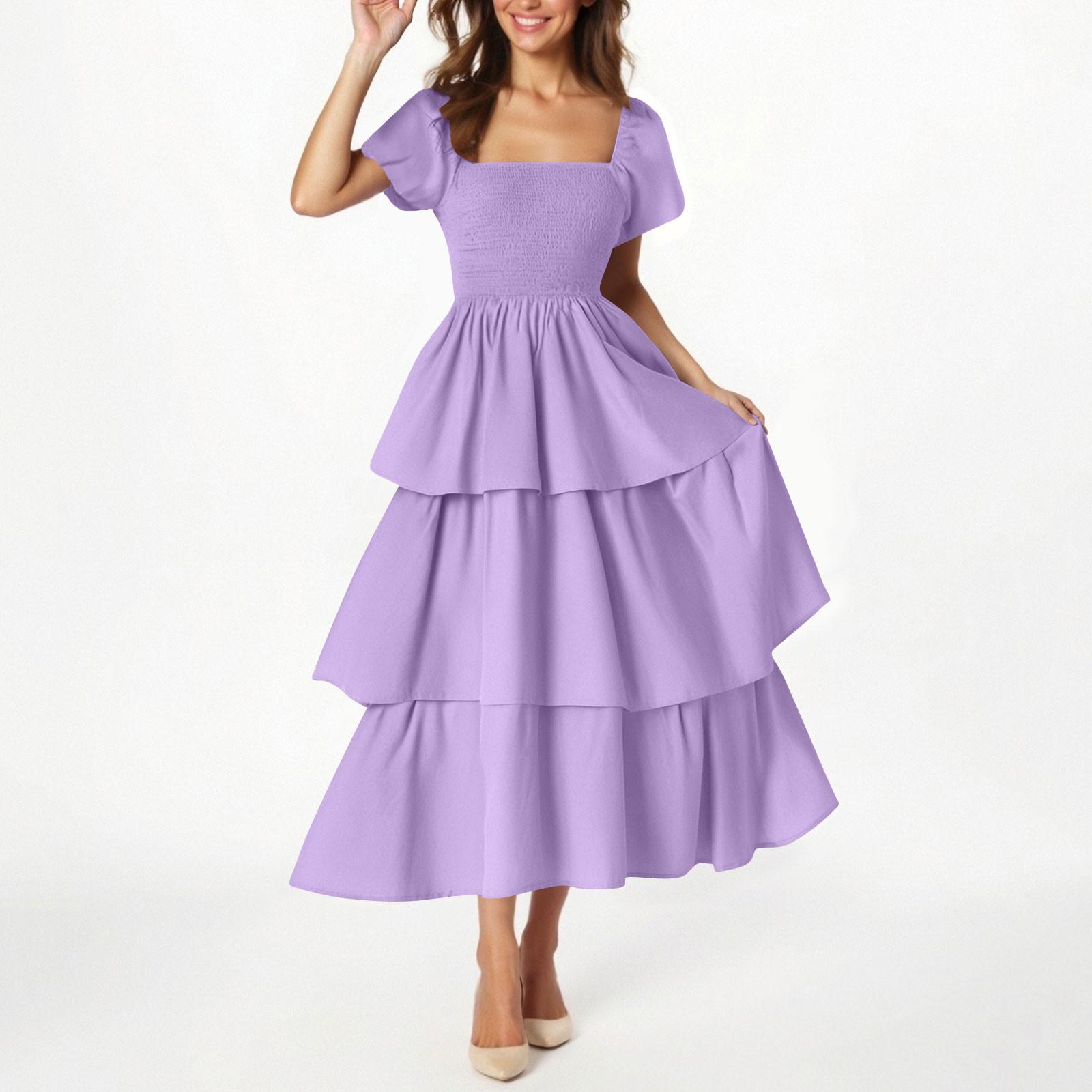 Women s Fashion Color Short Sleeve Dress XXL фіолетовий
Women s Fashion Color Short Sleeve Dress XXL фіолетовий