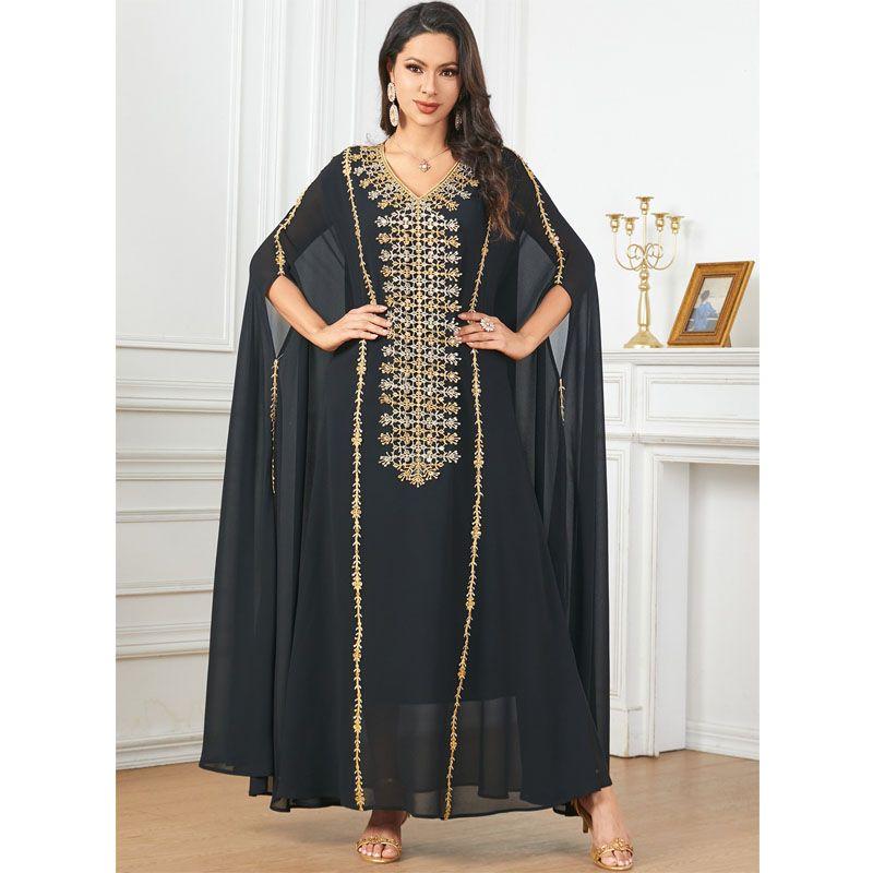 2025 Ближний Восток Трансграничное Дубайское Платье Европейское и Американское Рукав Летучая мышь Большой размер Тяжелая Промышленность Вышивка Модное Платье Платье Black One size
2025 Ближний Восток Трансграничное Дубайское Платье Европейское и Американское Рукав Летучая мышь Большой размер Тяжелая Промышленность Вышивка Модное Платье Платье Black One size