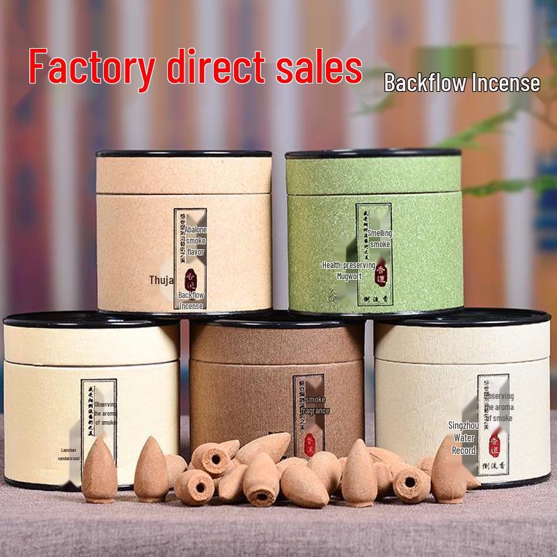 Natural Backflow Incense: Mugwort & Sandalwood Aroma, Indoor Household Tower with Refreshing Agarwood. Gift Box ~40 pieces - Cliff Cypress
Natural Backflow Incense: Mugwort & Sandalwood Aroma, Indoor Household Tower with Refreshing Agarwood. Gift Box ~40 pieces - Cliff Cypress