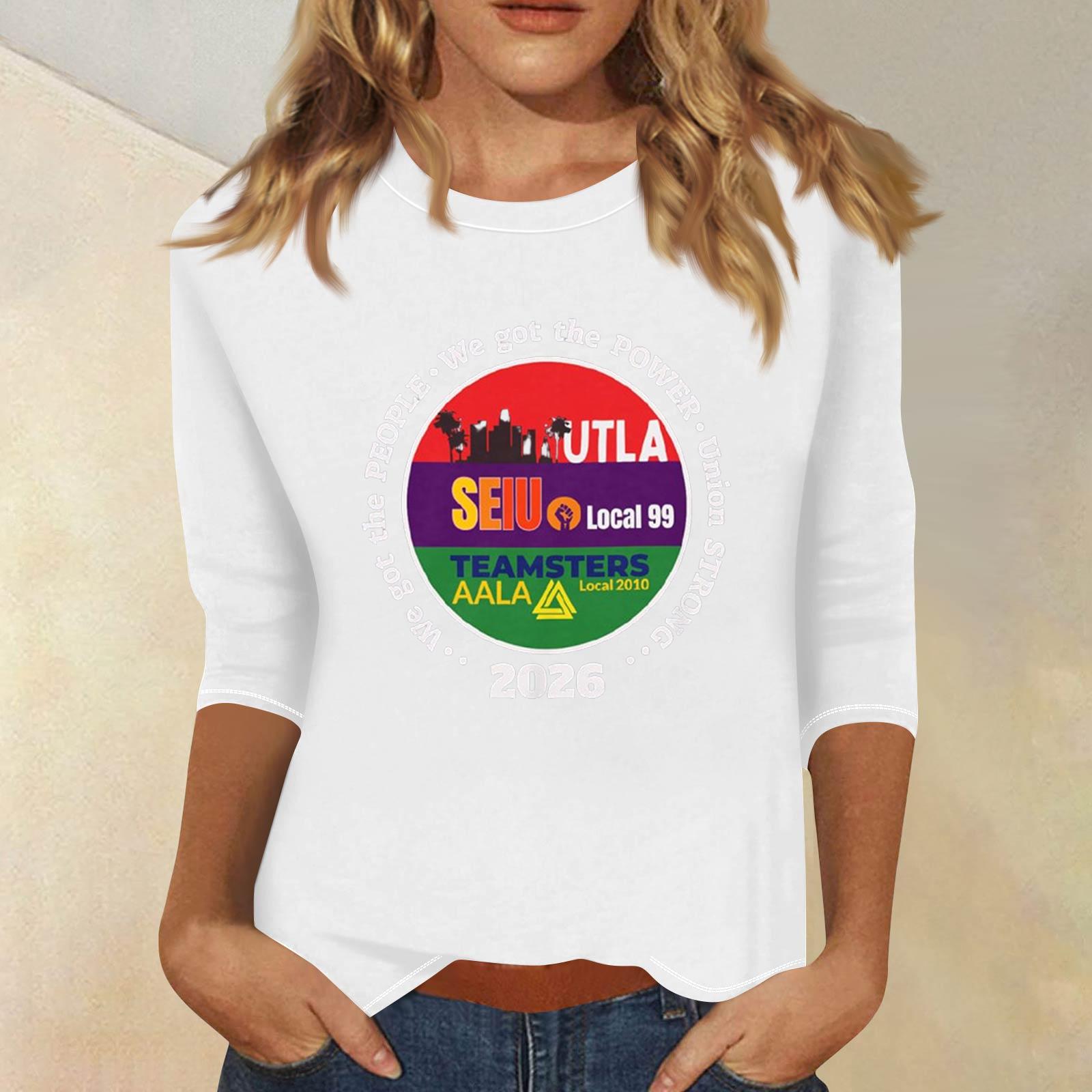 Women s Fashionable Casual Three-Quarter Sleeve Printed Neck T-Shirt Top XL білий
Women s Fashionable Casual Three-Quarter Sleeve Printed Neck T-Shirt Top XL білий