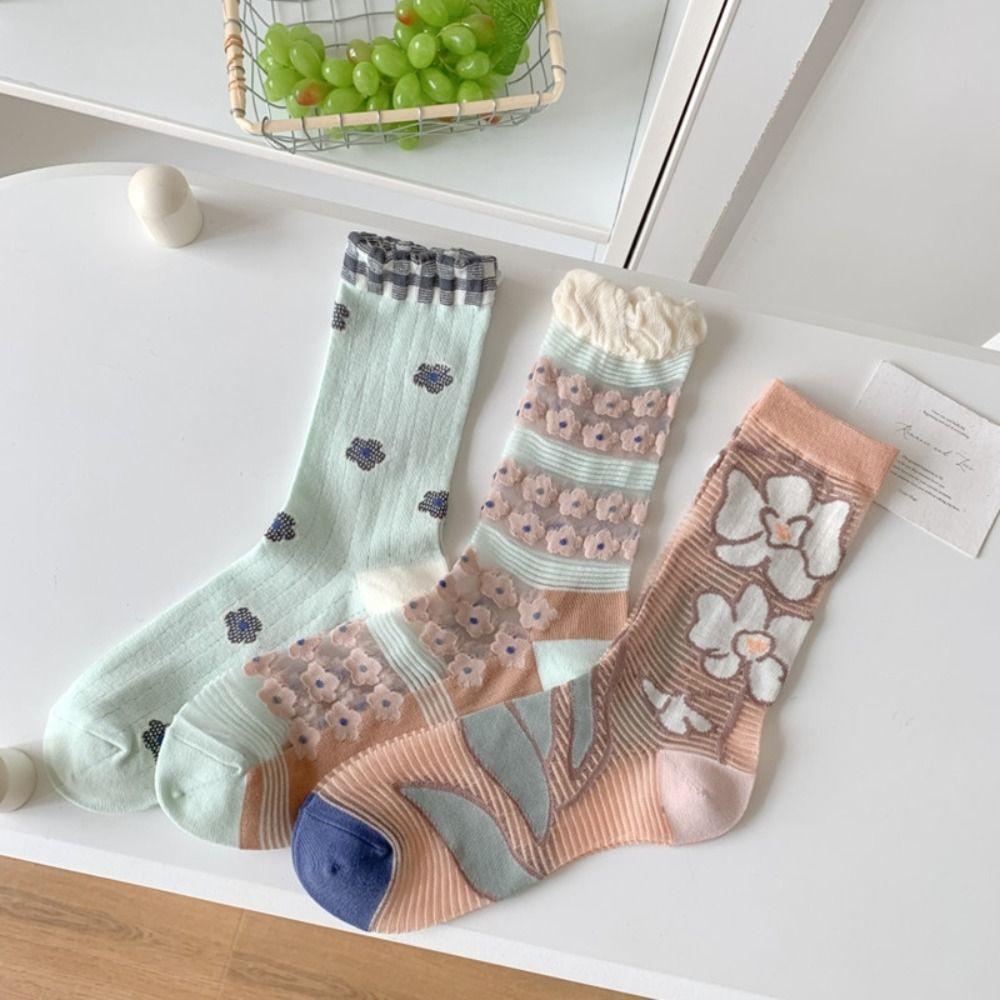2/3Pairs Flower Crystal Silk Tube Socks Sweet Mid Calf Socks Women Ladies Girl 2Pairs A
2/3Pairs Flower Crystal Silk Tube Socks Sweet Mid Calf Socks Women Ladies Girl 2Pairs A