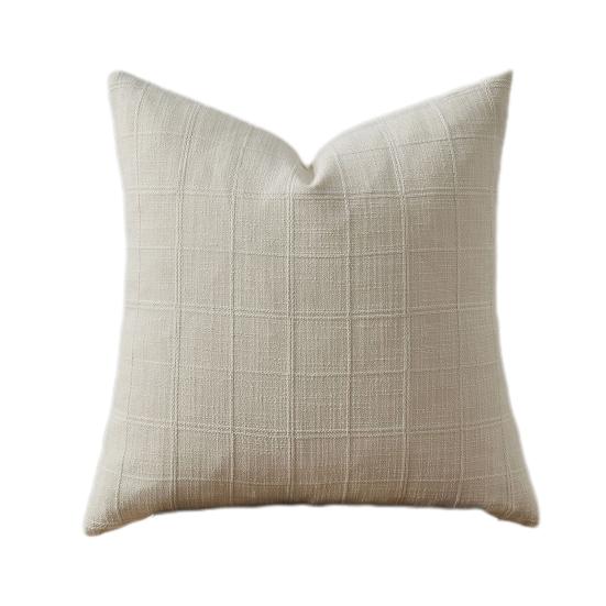 Cotton Linen Pillow Cover Nordic Style Breathable Fabric Checkered Jacquard Design Pillowcase Versatile Home 45x45cm
Cotton Linen Pillow Cover Nordic Style Breathable Fabric Checkered Jacquard Design Pillowcase Versatile Home 45x45cm