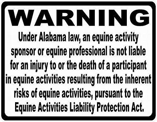 Alabama Equine Liability Law Sign Street Parking Warning Tin Sign DecorAluminum 20x30cm(7.8x11.8inch)
Alabama Equine Liability Law Sign Street Parking Warning Tin Sign DecorAluminum 20x30cm(7.8x11.8inch)