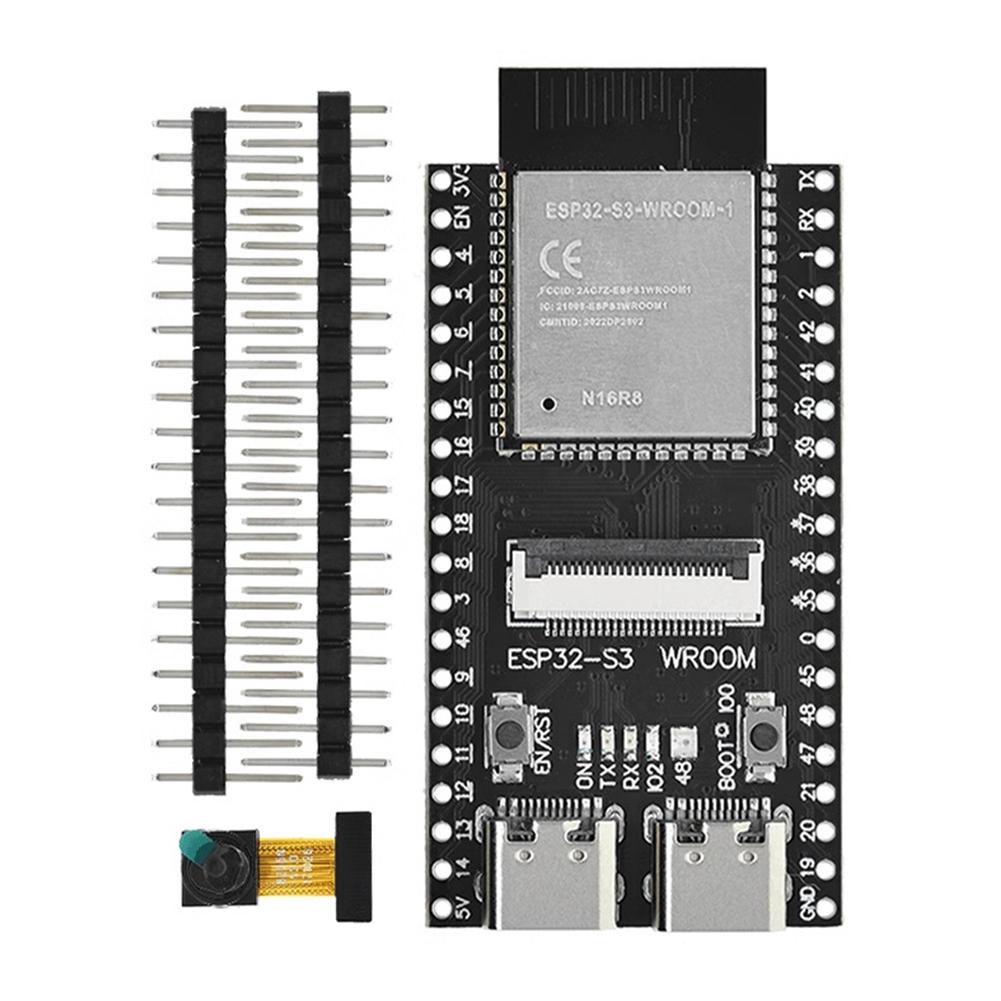ESP32-S3-WROOM CAM Board Вбудована камера Бездротовий WiFi BT модуль Python C Код Детальний посібник з камерою OV2640
ESP32-S3-WROOM CAM Board Вбудована камера Бездротовий WiFi BT модуль Python C Код Детальний посібник з камерою OV2640