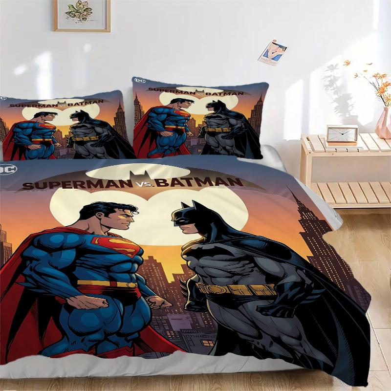 3pcs Superman, Batman Duvet Cover Set, 1 Duvet Cover + 2 Pillowcases (No Insert), Cozy Bedding, Bedroom Set, Easy Care, Durable yy251103085 135x200cm
3pcs Superman, Batman Duvet Cover Set, 1 Duvet Cover + 2 Pillowcases (No Insert), Cozy Bedding, Bedroom Set, Easy Care, Durable yy251103085 135x200cm