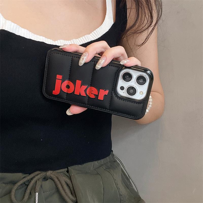 Joker Cartoon Phone Case - Fits Apple 14 Pro Max, Anti-Fall Design for 13, Down Jacket Style Apple 13 Pro Max
Joker Cartoon Phone Case - Fits Apple 14 Pro Max, Anti-Fall Design for 13, Down Jacket Style Apple 13 Pro Max