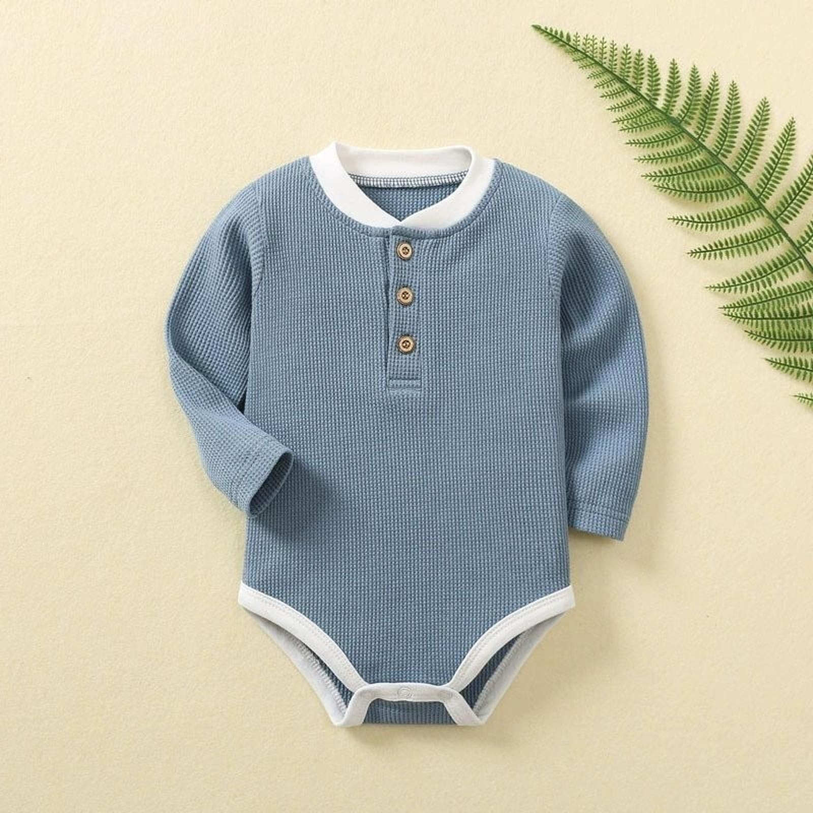 Модный боди с воротничком для малышки 9M светло-синий
Модный боди с воротничком для малышки 9M светло-синий