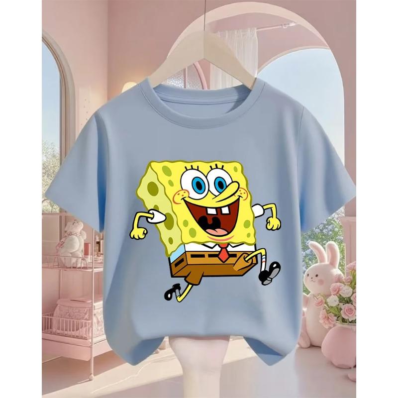 Summer Cute SpongeBob SquarePants Cartoon T Shirt 3-14Y Boys Girls Kawaii Fashion Street Hot Casual Crew Neck Kids 110
Summer Cute SpongeBob SquarePants Cartoon T Shirt 3-14Y Boys Girls Kawaii Fashion Street Hot Casual Crew Neck Kids 110
