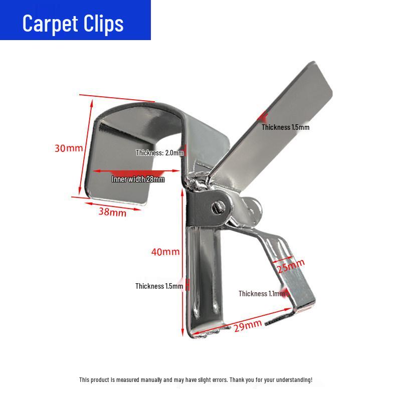 Multi-Functional Durable Stainless Steel Carpet & Curtain Clip
Multi-Functional Durable Stainless Steel Carpet & Curtain Clip