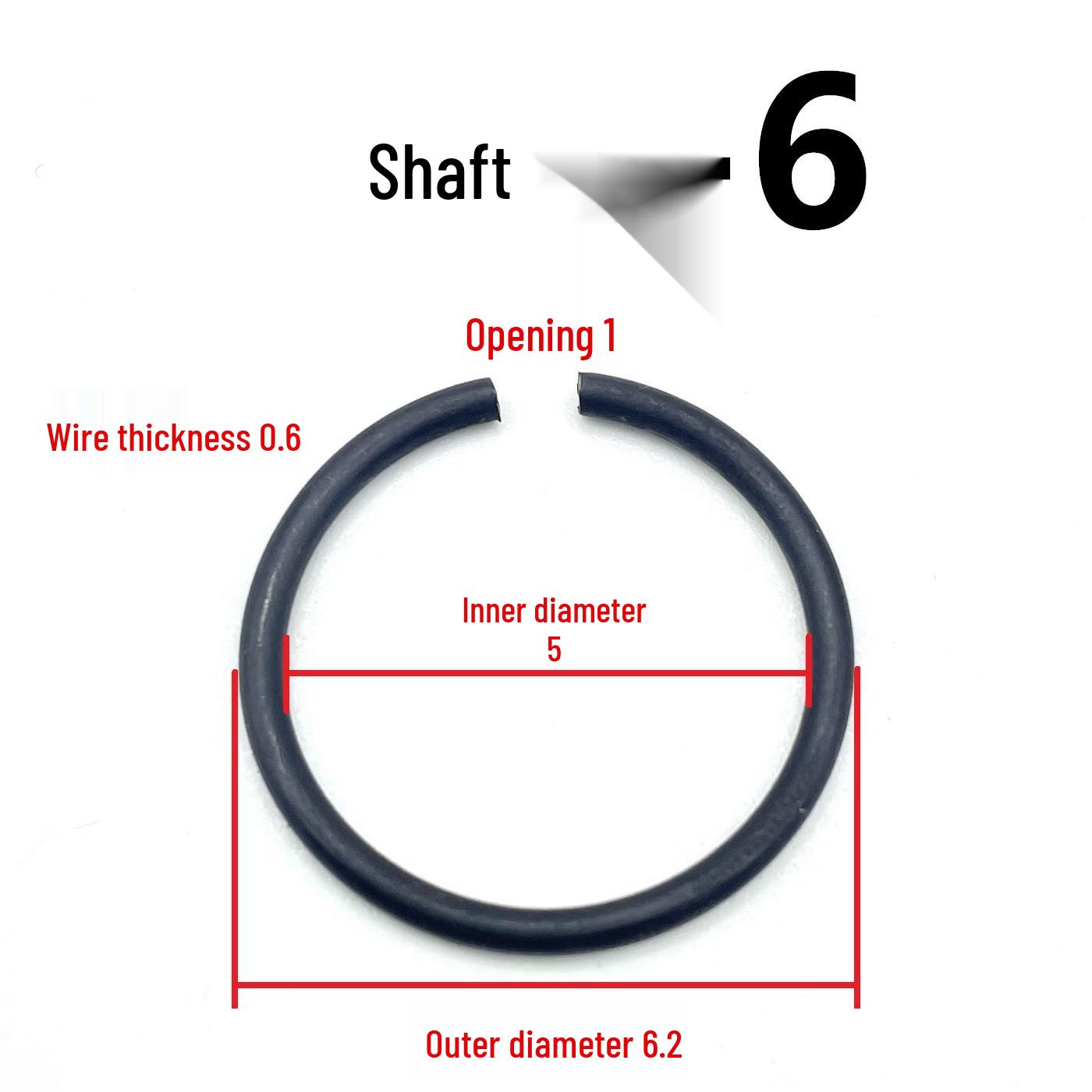 GB895.2 External Steel Wire C-Type Retaining Ring for Shafts
GB895.2 External Steel Wire C-Type Retaining Ring for Shafts