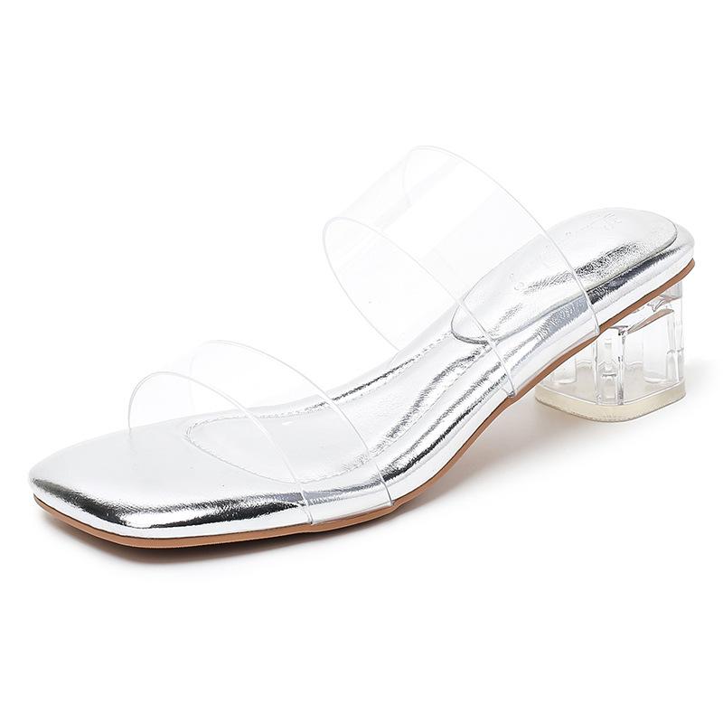 Leather transparent sandals high heels women s one-word drag thick heel Chinese and foreign slippers summer crystal beautiful 39 серебряный
Leather transparent sandals high heels women s one-word drag thick heel Chinese and foreign slippers summer crystal beautiful 39 серебряный
