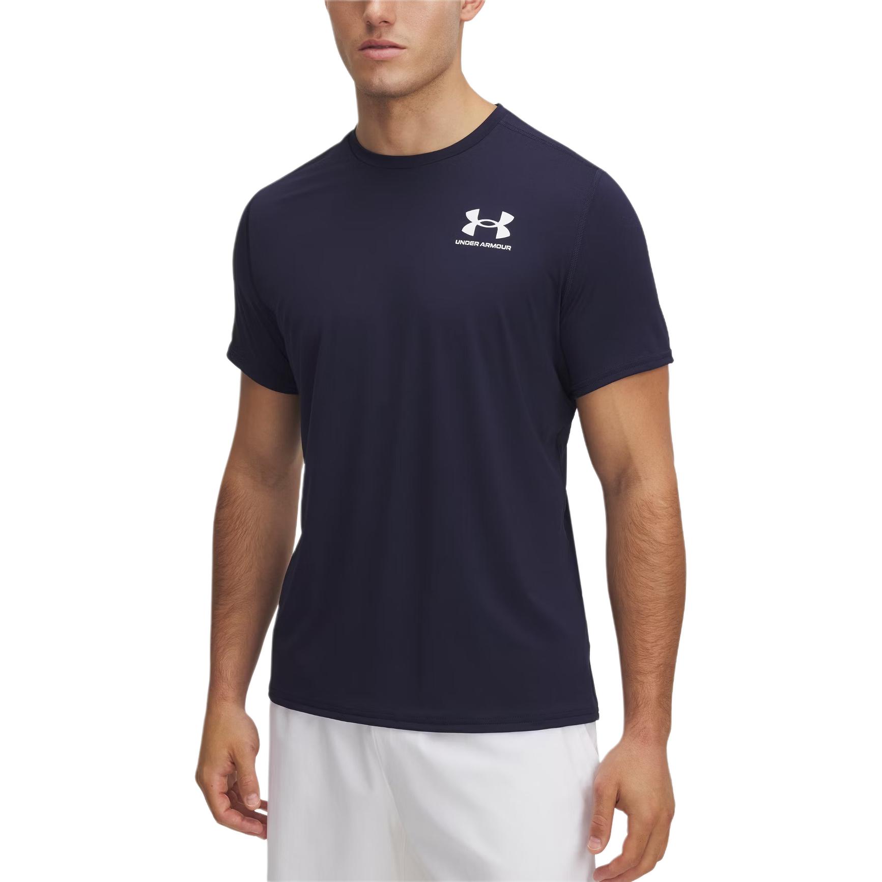 Under Armour HeatGear Comfortable Moisture-Wicking Sports Short Sleeve T-Shirt Men Tops Midnight-Navy White 6000939-410 XL
Under Armour HeatGear Comfortable Moisture-Wicking Sports Short Sleeve T-Shirt Men Tops Midnight-Navy White 6000939-410 XL