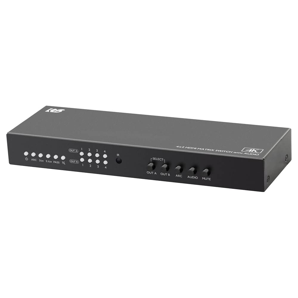 4K HDR audio separation compatible matrix switch Audio separation Dolby Atmos DTS that can switch and distribute HDMI devices RS-HDSW42A-4KZ 5.1ch
4K HDR audio separation compatible matrix switch Audio separation Dolby Atmos DTS that can switch and distribute HDMI devices RS-HDSW42A-4KZ 5.1ch