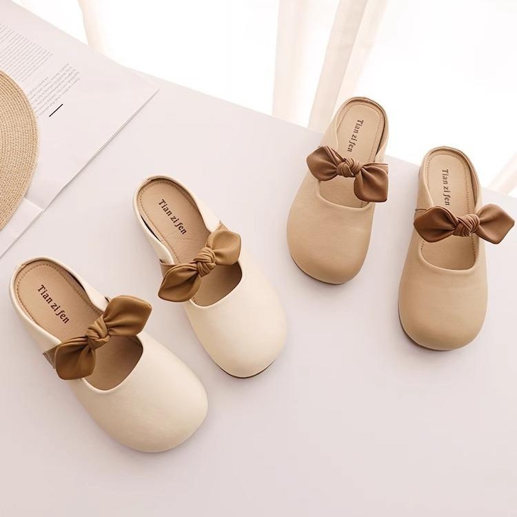Soft-soled bag head slippers, lazy shoes outside 2025 spring and summer new French bow one-pedal cool slippers single shoes 35
Soft-soled bag head slippers, lazy shoes outside 2025 spring and summer new French bow one-pedal cool slippers single shoes 35