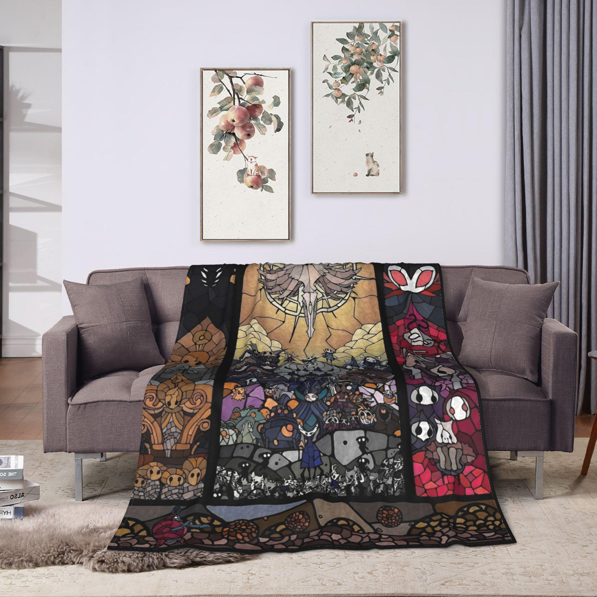 Hollow Knight Silksong Blanket Flannel Autumn/Winter Multi-function Super Warm Throw Blanket for Sofa Couch Plush Thin Quilt 100x150cm
Hollow Knight Silksong Blanket Flannel Autumn/Winter Multi-function Super Warm Throw Blanket for Sofa Couch Plush Thin Quilt 100x150cm