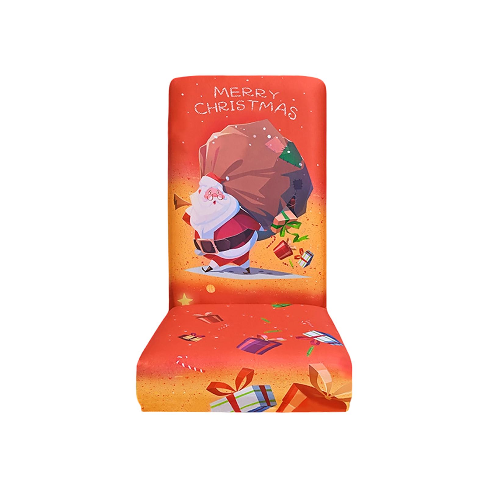 Christmas Chair Covers,High Stretch Removable Washable Chair Seat Protector Cover For Christmas Decoration Christmas Theme Decor One Size
Christmas Chair Covers,High Stretch Removable Washable Chair Seat Protector Cover For Christmas Decoration Christmas Theme Decor One Size