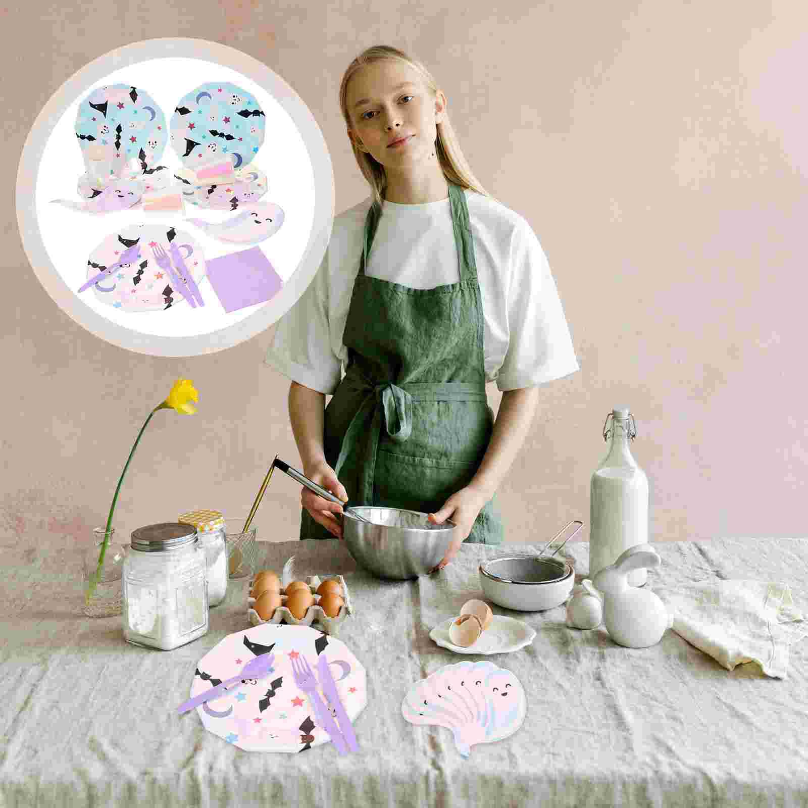 Одноразовая посуда на Хэллоуин Украшения для вечеринок Товары для дома Бумажные стаканчики Салфетки Тарелки Вилка Режущий инструмент Семейные сборы
Одноразовая посуда на Хэллоуин Украшения для вечеринок Товары для дома Бумажные стаканчики Салфетки Тарелки Вилка Режущий инструмент Семейные сборы