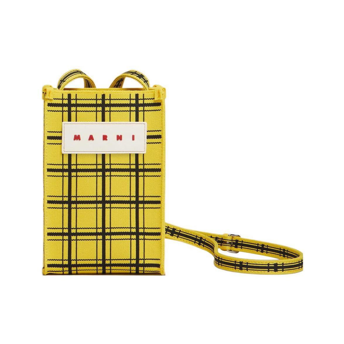 Marni Adjustable Shoulder Strap Letter Logo Plaid Jacquard Polyester Crossbody Shoulder Bag Mini Women Bags Black Yellow SBMP0152A0P6053ZO645 Basic Set (Bag+Dust Bag)
Marni Adjustable Shoulder Strap Letter Logo Plaid Jacquard Polyester Crossbody Shoulder Bag Mini Women Bags Black Yellow SBMP0152A0P6053ZO645 Basic Set (Bag+Dust Bag)