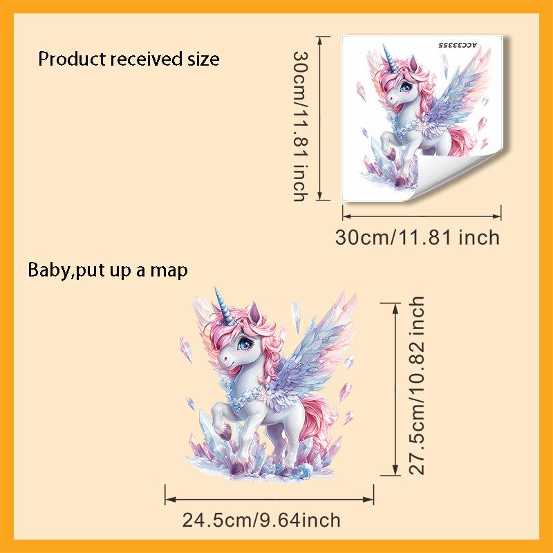 Rainbow Unicorn Wall Stickers, Magical Removable Self-Adhesive Decals for Kids Room & Living Room Decor 30x30cm різнокольоровий
Rainbow Unicorn Wall Stickers, Magical Removable Self-Adhesive Decals for Kids Room & Living Room Decor 30x30cm різнокольоровий