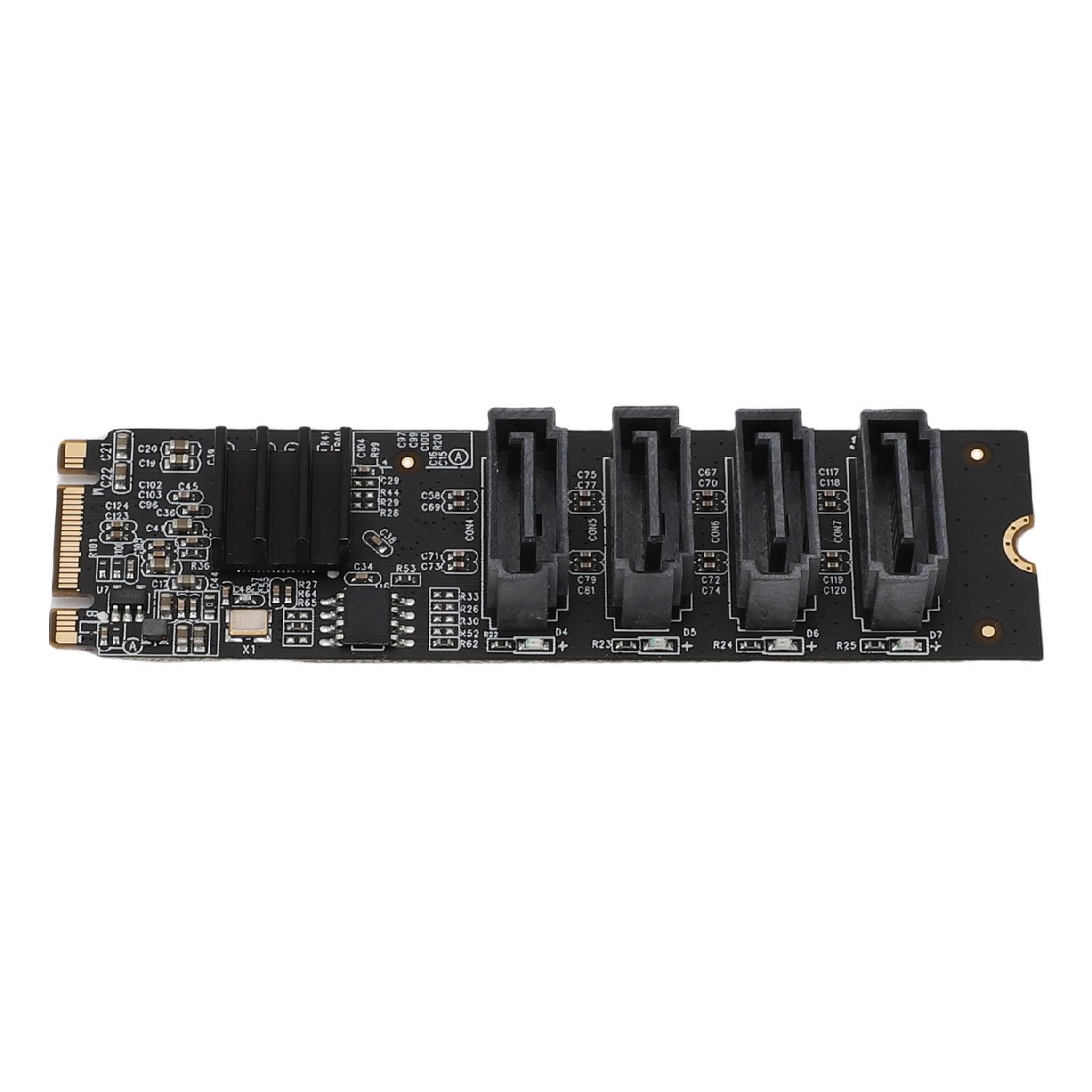 M.2 to Serial ATA3.0 Adapter Card ASM1166 M.2 M Key B Key PCI E 3.0 NVME Expansion Card with Smart
M.2 to Serial ATA3.0 Adapter Card ASM1166 M.2 M Key B Key PCI E 3.0 NVME Expansion Card with Smart