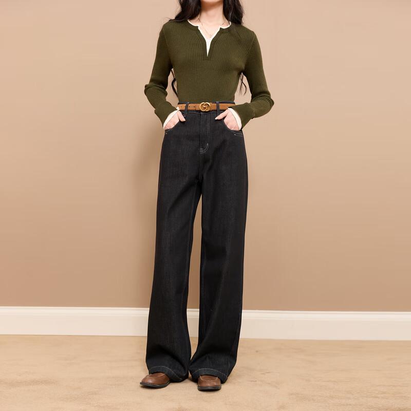 Sancai 2025 Winter Oli Velvet Loose Straight-Leg Jeans
Sancai 2025 Winter Oli Velvet Loose Straight-Leg Jeans