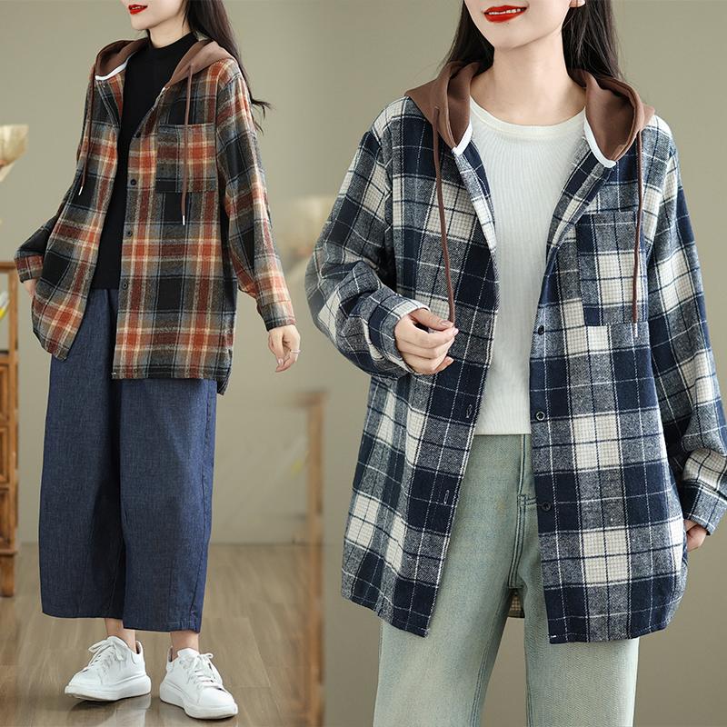 DIMANAF 2024 Plus Size Women New Autumn Hoodies Jacket Casual Plaid Coat Oversize Fashion Long Sleeve Vintage Loose Tops L синий
DIMANAF 2024 Plus Size Women New Autumn Hoodies Jacket Casual Plaid Coat Oversize Fashion Long Sleeve Vintage Loose Tops L синий