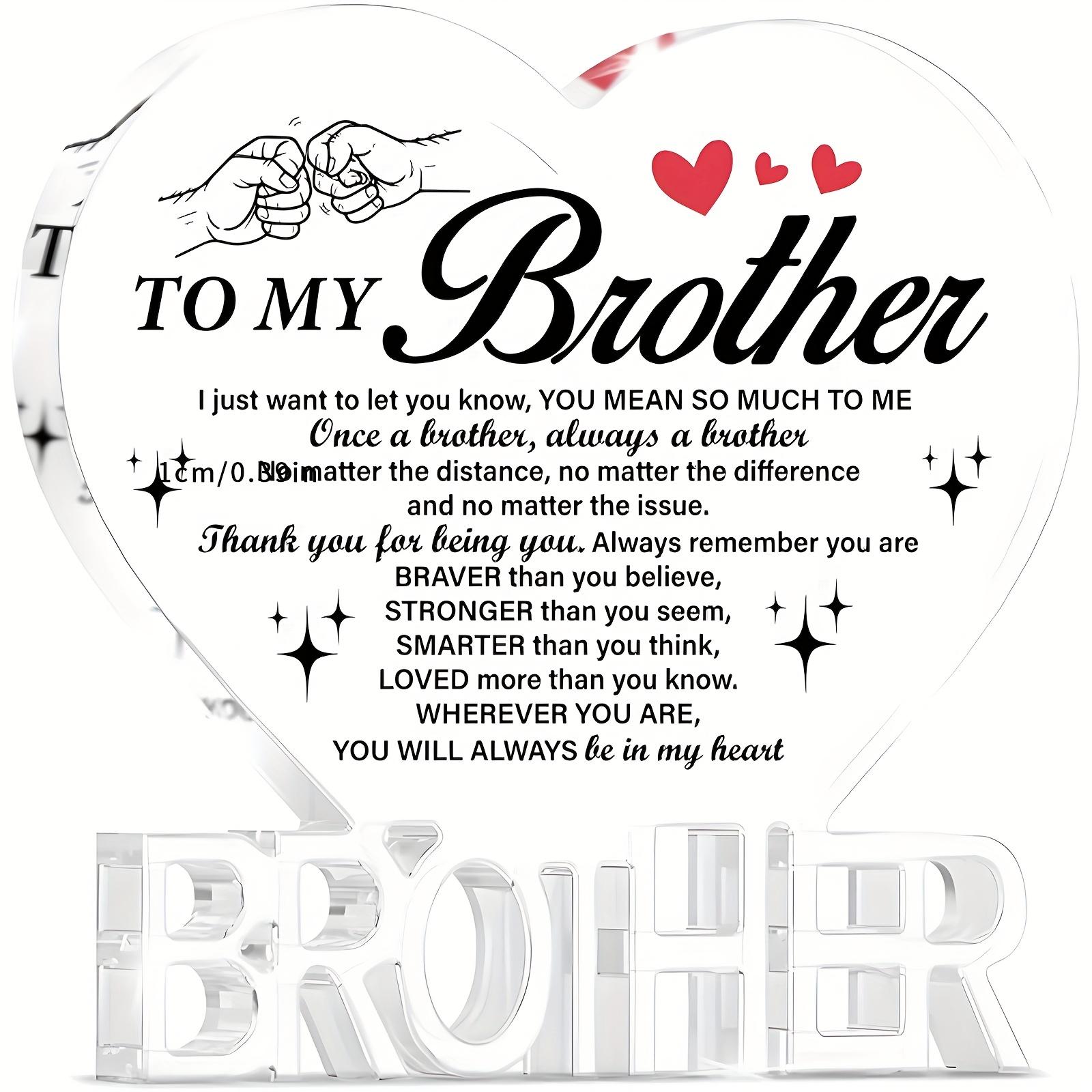 2D плаский акрил для декору Brother, Декор для приміщень та вулиці - Не потребує батарейок/електрики, Безкоштовний денний декор, Декор для магазину 10*10cm
2D плаский акрил для декору Brother, Декор для приміщень та вулиці - Не потребує батарейок/електрики, Безкоштовний денний декор, Декор для магазину 10*10cm