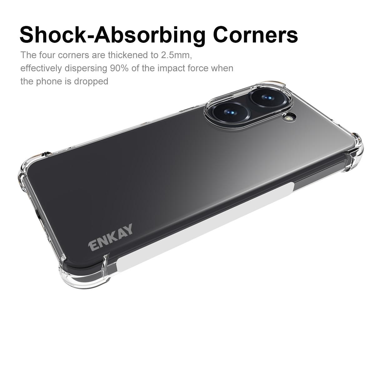 ENKAY HAT PRINCE For Asus Zenfone 9 5G Shockproof Crystal Clear Phone Case with Shock-Absorbing Corners Protective TPU Back Cover A
ENKAY HAT PRINCE For Asus Zenfone 9 5G Shockproof Crystal Clear Phone Case with Shock-Absorbing Corners Protective TPU Back Cover A