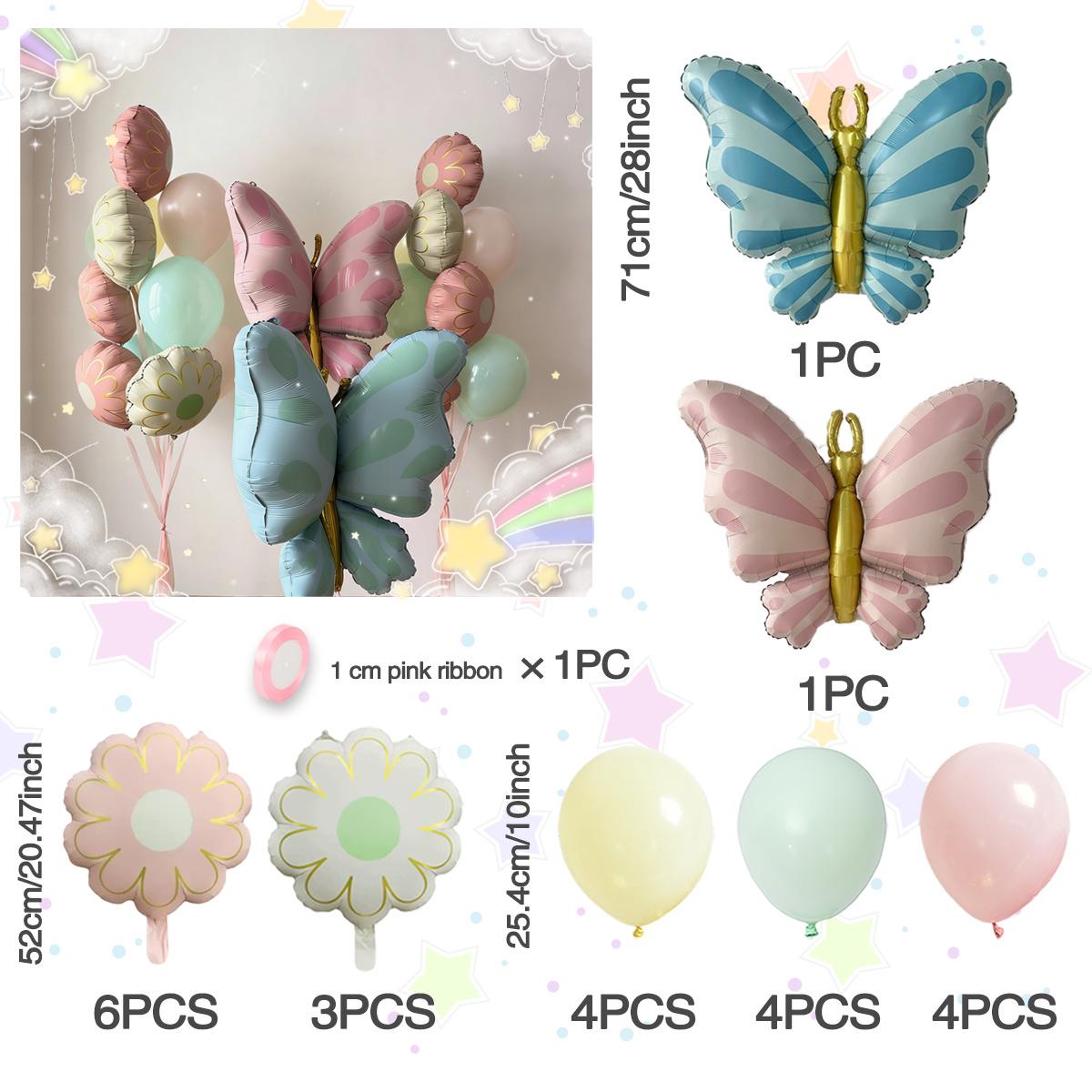 Matte Butterfly Balloon Set Flower Aluminum Film Balloon for Mother s Day Shower Birthday Decoration Butterfly Flower Balloon Other
Matte Butterfly Balloon Set Flower Aluminum Film Balloon for Mother s Day Shower Birthday Decoration Butterfly Flower Balloon Other