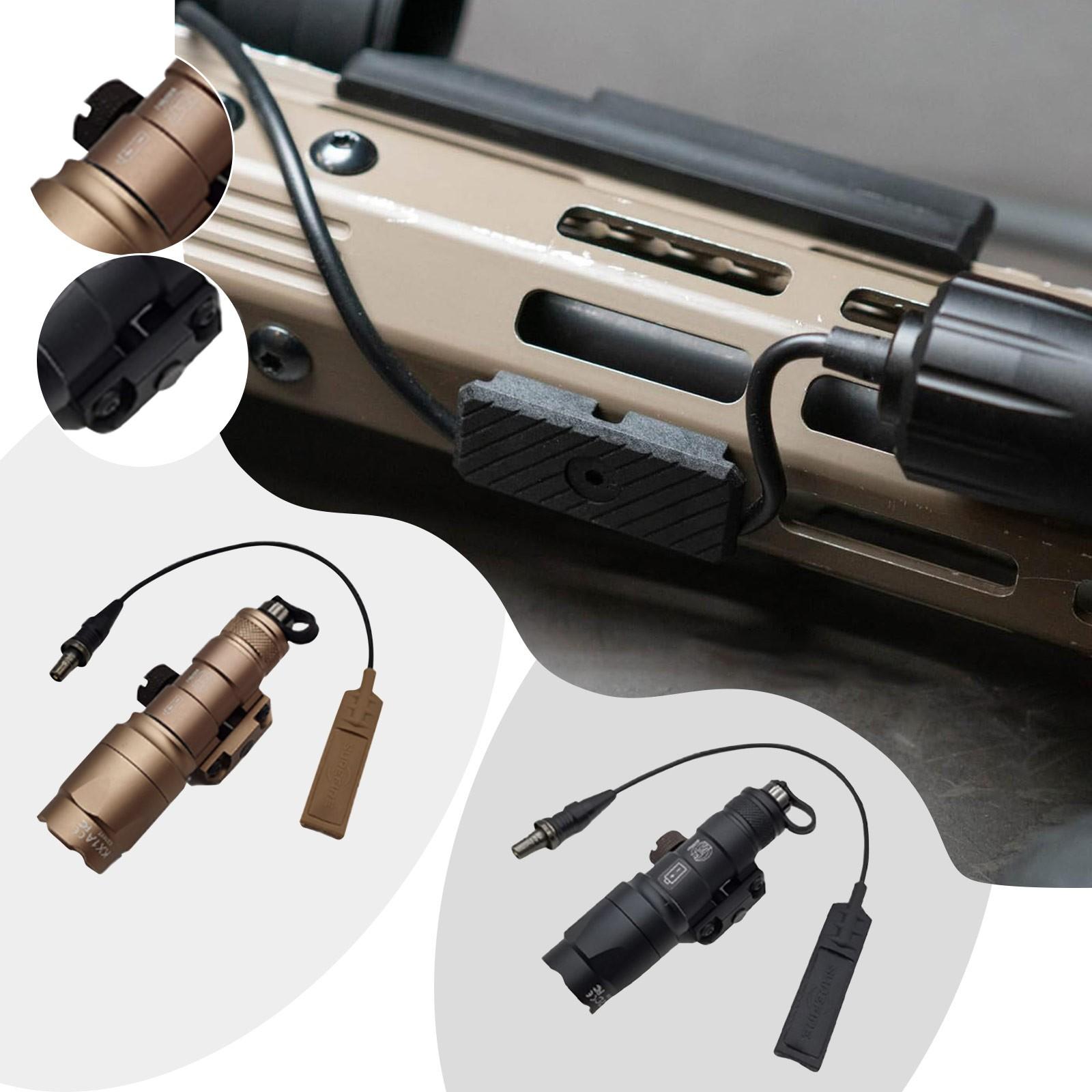 M600C Світлодіодний білий світло зі стробоскопом Ліхтар для зброї з дистанційним ліхтарем тиску 600 люмен One Size
M600C Світлодіодний білий світло зі стробоскопом Ліхтар для зброї з дистанційним ліхтарем тиску 600 люмен One Size