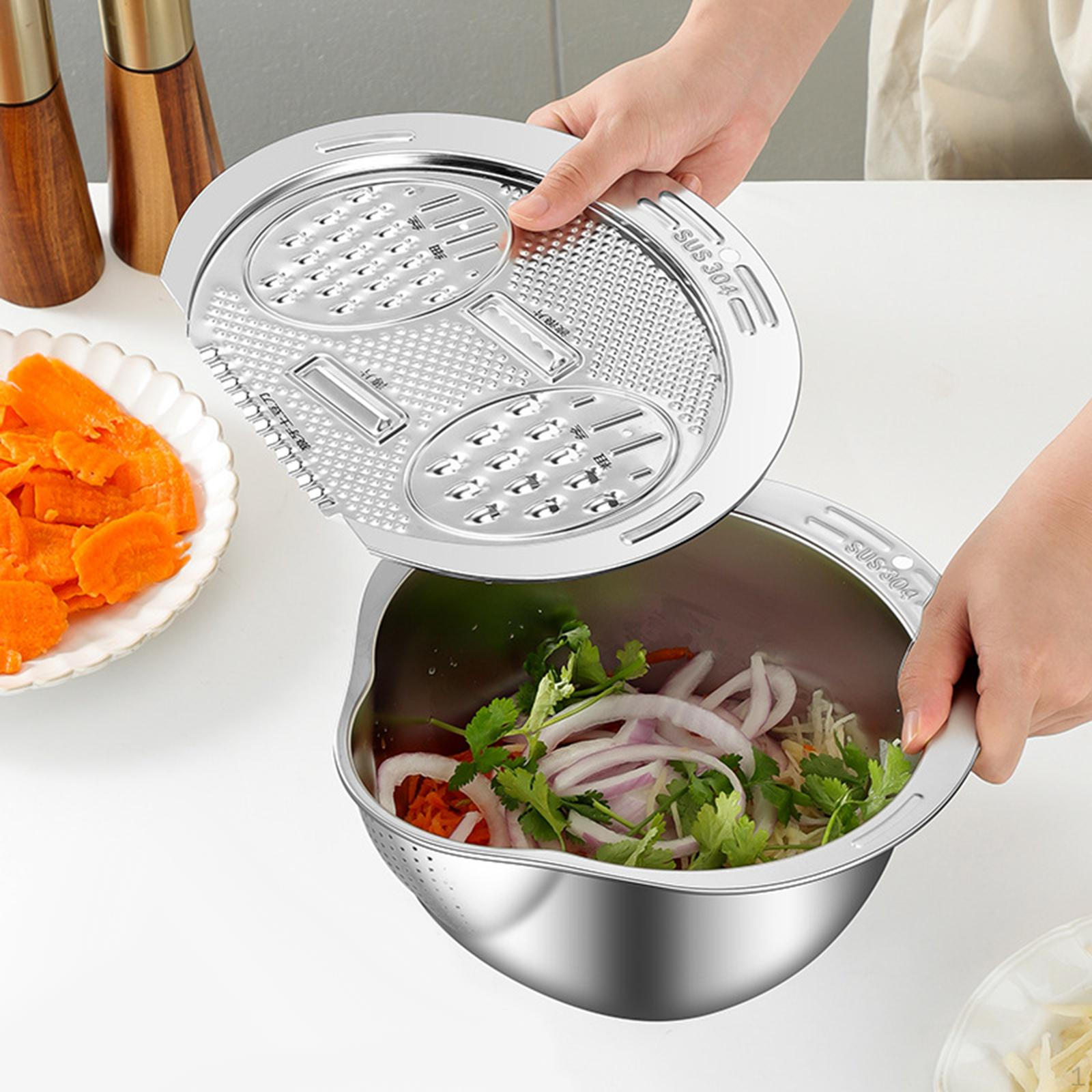 Rice Strainer Bowl Colander, with Side Drainer Cleaning Gadget, Practical Basket Fruit Washing
Rice Strainer Bowl Colander, with Side Drainer Cleaning Gadget, Practical Basket Fruit Washing