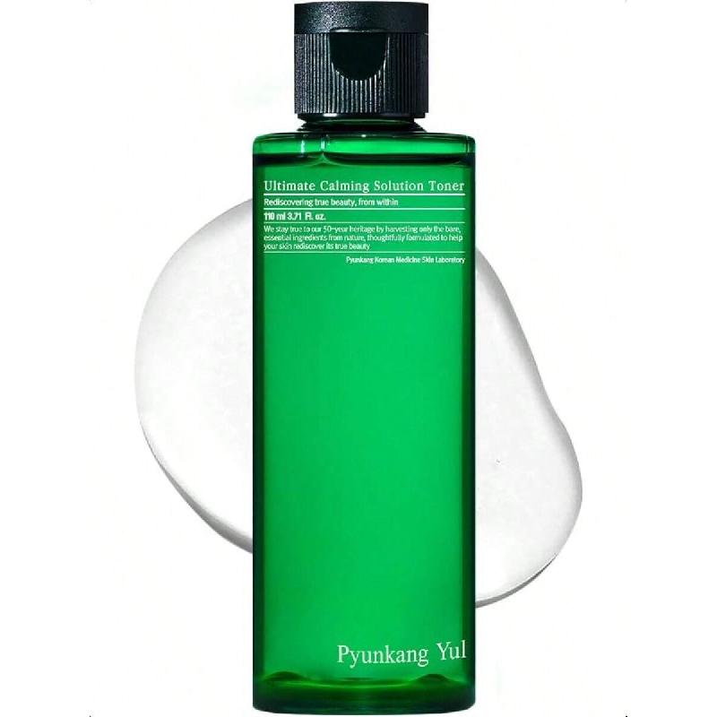 Pyunkang Yul Ultimate Calming Solution Toner With Honeysuckle Flower, Ceramides, Hyaluronic Acid, Centella Asiatica, For Moisturized, 110ml
Pyunkang Yul Ultimate Calming Solution Toner With Honeysuckle Flower, Ceramides, Hyaluronic Acid, Centella Asiatica, For Moisturized, 110ml