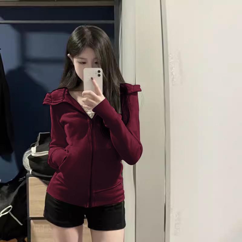 Women s Slim-Fit Yellow Hooded Sweatshirt Jacket, Korean Style, Cinched Waist, Spring/Autumn. Large
Women s Slim-Fit Yellow Hooded Sweatshirt Jacket, Korean Style, Cinched Waist, Spring/Autumn. Large