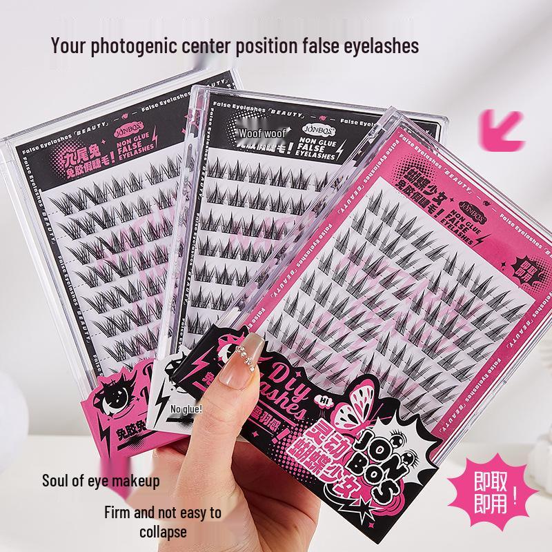 JONBOS No-Glue Self-Adhesive False Eyelash Clusters: 10 Rows, Beginner-Friendly Natural Look
JONBOS No-Glue Self-Adhesive False Eyelash Clusters: 10 Rows, Beginner-Friendly Natural Look