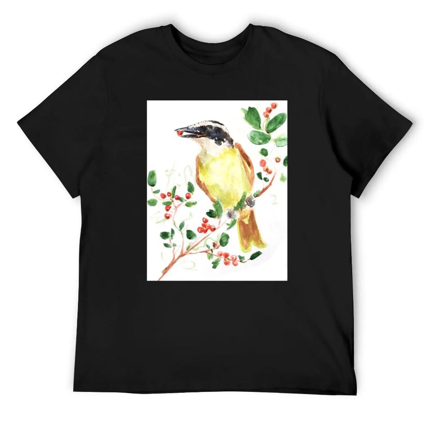 Great Kiskadee Watercolor Art T-Shirt Anime t-shirt Man t-shirt summer tops designer shirts shirts men graphic XXXXXL чорний
Great Kiskadee Watercolor Art T-Shirt Anime t-shirt Man t-shirt summer tops designer shirts shirts men graphic XXXXXL чорний