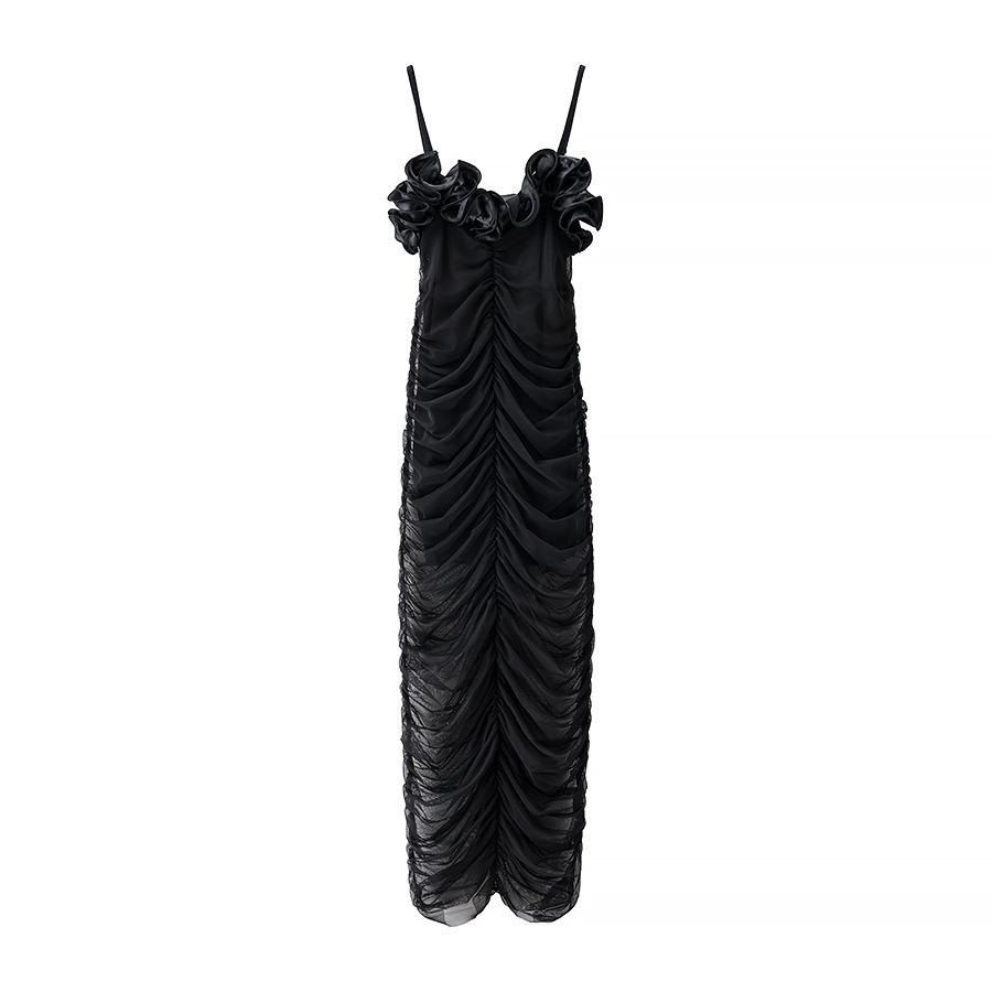 Black Strapless Ruched High-Waisted Evening Dress - European & American Style Women s Long Dress Small
Black Strapless Ruched High-Waisted Evening Dress - European & American Style Women s Long Dress Small