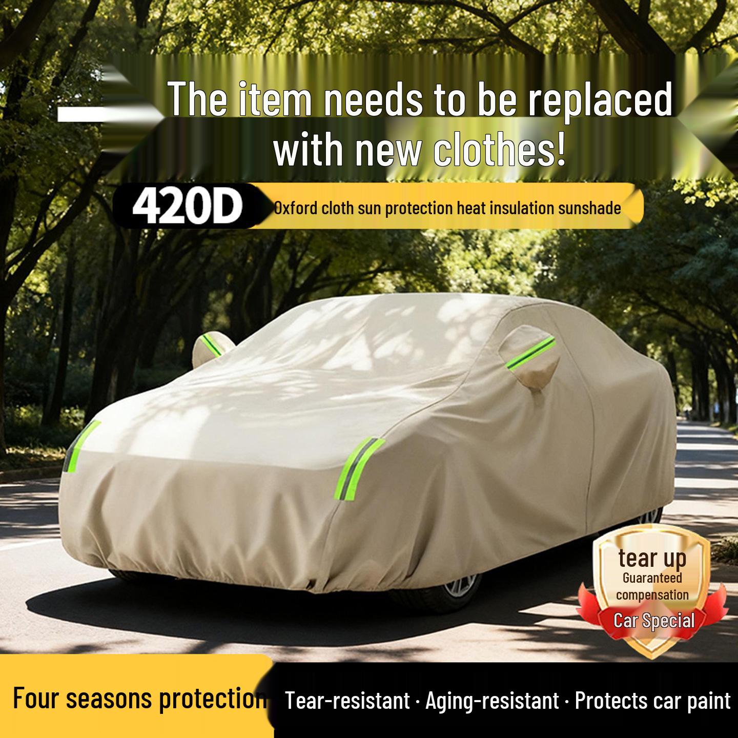 Extra Thick 420D Oxford SUV Car Cover for Snow, Ice, and Hail Protection 2S хаки
Extra Thick 420D Oxford SUV Car Cover for Snow, Ice, and Hail Protection 2S хаки