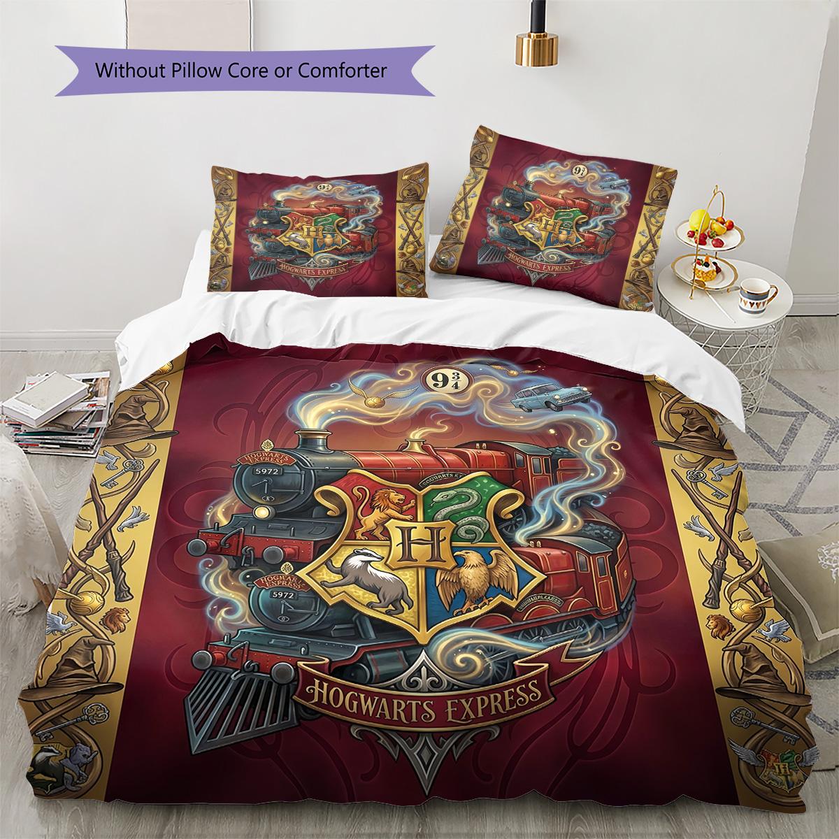 Magic School Fantastic Pattern Bedding Set Quilt Cover Pillowcase Home Decor Gift (1 * duvet cover + 2 * pillowcase, without core) 135x200cm
Magic School Fantastic Pattern Bedding Set Quilt Cover Pillowcase Home Decor Gift (1 * duvet cover + 2 * pillowcase, without core) 135x200cm