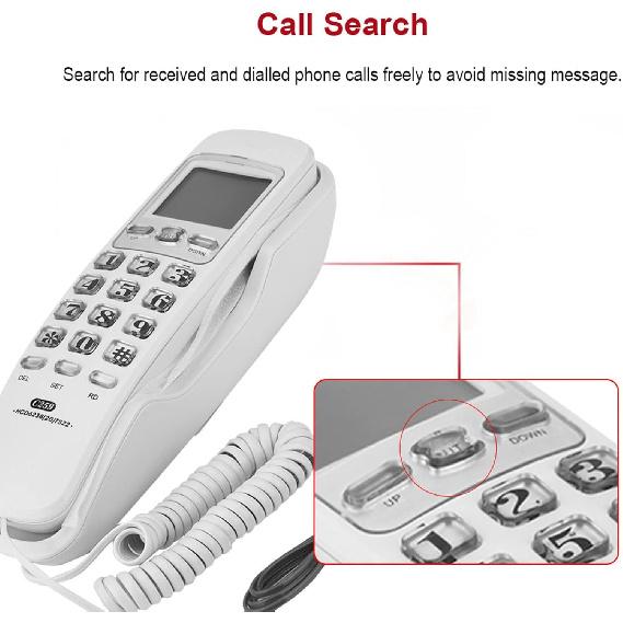 Mini Telephone Corded Telephone Extension Landline Phone with Incoming Call Display for Home Office
Mini Telephone Corded Telephone Extension Landline Phone with Incoming Call Display for Home Office