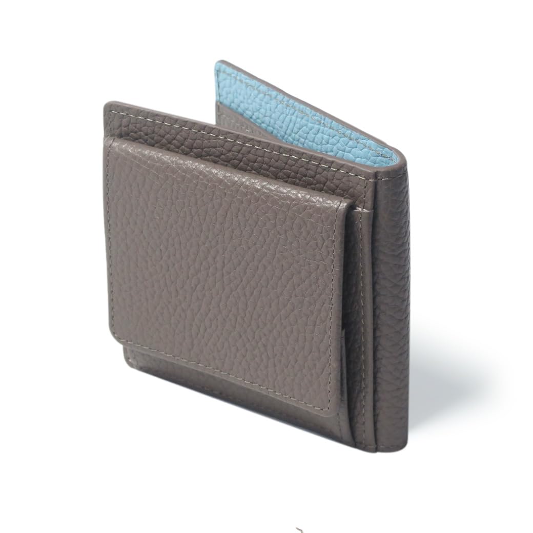 HAKATA NO MORI LEATHER Slim Bifold Wallet for Men and Slim Genuine Wallet with Coin and Lightweight Women, Leather, Box-Shaped Purse, Anti-Skimming, сірий колір
HAKATA NO MORI LEATHER Slim Bifold Wallet for Men and Slim Genuine Wallet with Coin and Lightweight Women, Leather, Box-Shaped Purse, Anti-Skimming, сірий колір