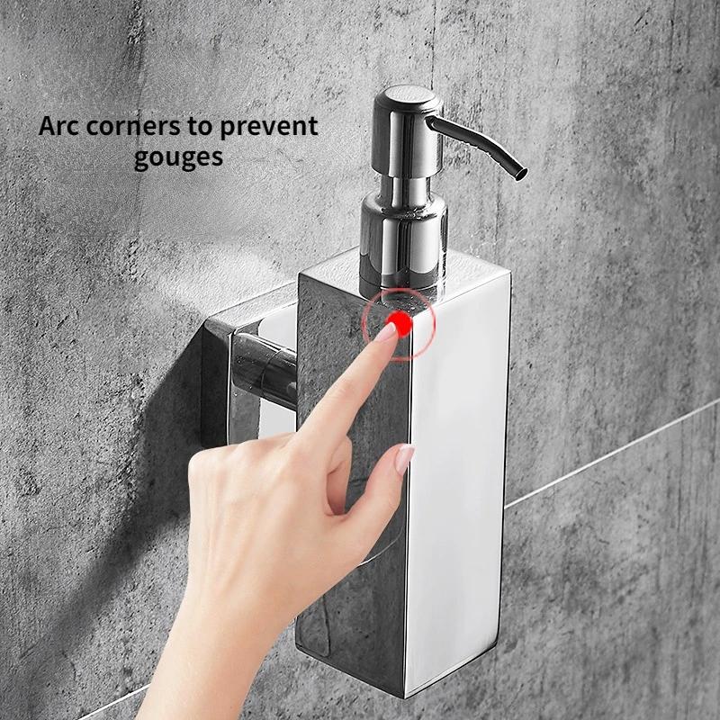 304 Stainless Steel Soap Dispenser Wall Mounted 200ml New Hotel Liquid Soap Dispenser Hand Soap Dispenser Bathroom Accessories
304 Stainless Steel Soap Dispenser Wall Mounted 200ml New Hotel Liquid Soap Dispenser Hand Soap Dispenser Bathroom Accessories