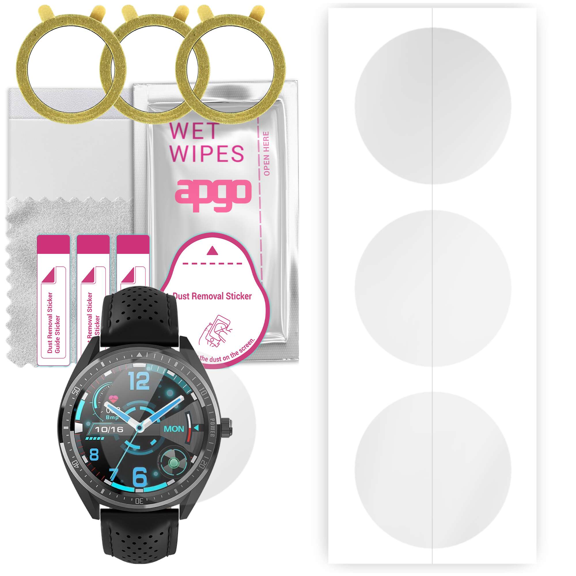 3x apgo Hydrogel Screen Protector for G.Rossi SW011, Hydrogel Film, with positioning layer easy installation
3x apgo Hydrogel Screen Protector for G.Rossi SW011, Hydrogel Film, with positioning layer easy installation