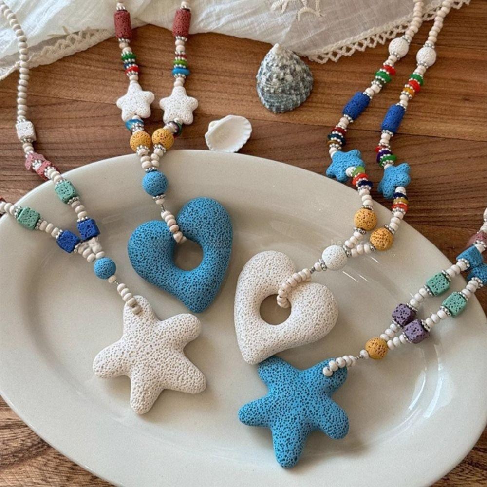 Sweet Love Stone Necklace Bead Seaside Vacation Choker Trendy Dopamine Color Necklace Vacation Style1
Sweet Love Stone Necklace Bead Seaside Vacation Choker Trendy Dopamine Color Necklace Vacation Style1