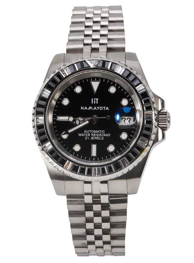 HAMAYOTA Sub Men s Diamond Bezel Automatic Diving Watch with Japanese Movement, Model 316L
HAMAYOTA Sub Men s Diamond Bezel Automatic Diving Watch with Japanese Movement, Model 316L