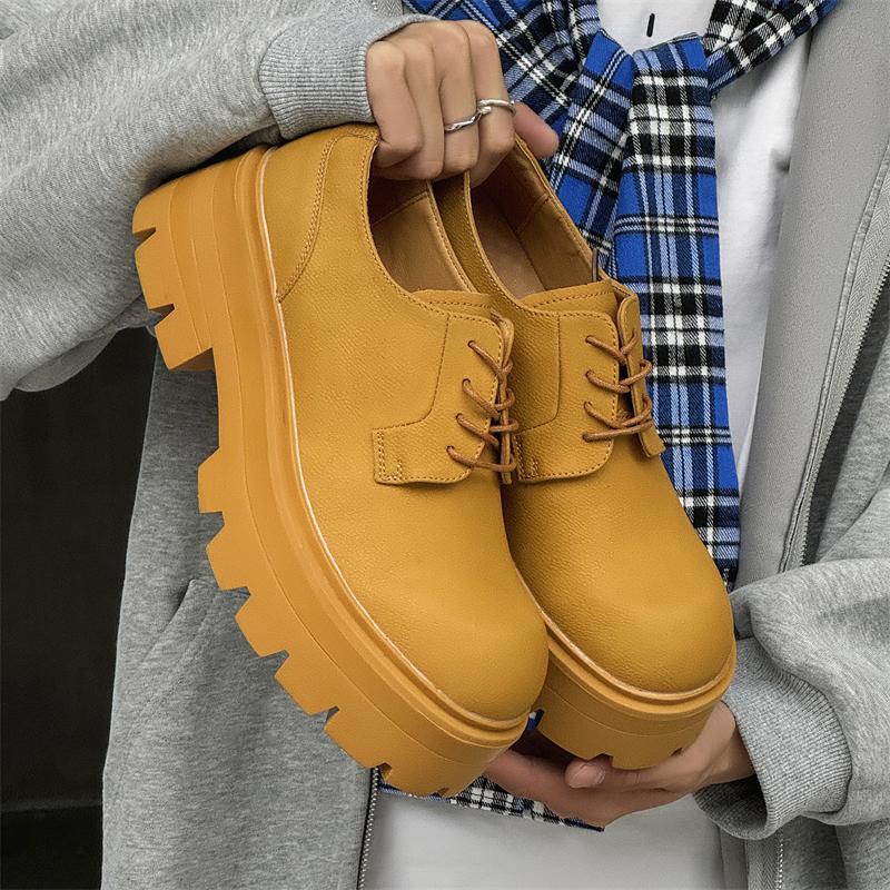 New couple casual derby shoes height increasing thick sole fashiable trendy persality youthful motorcycle shoes 46 жовтий
New couple casual derby shoes height increasing thick sole fashiable trendy persality youthful motorcycle shoes 46 жовтий