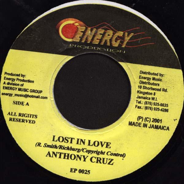 7-дюймовая пластинка ANTHONY CRUZ - Lost In Love EP0025 Energy Producti 2001 Ямайка Регги, Ска и Даб Б/у
7-дюймовая пластинка ANTHONY CRUZ - Lost In Love EP0025 Energy Producti 2001 Ямайка Регги, Ска и Даб Б/у