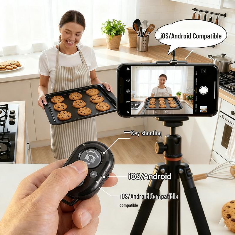 Bluetooth Selfie Remote for Apple & Android - Portable Video Recorder Controller Bluetooth Shutter
Bluetooth Selfie Remote for Apple & Android - Portable Video Recorder Controller Bluetooth Shutter