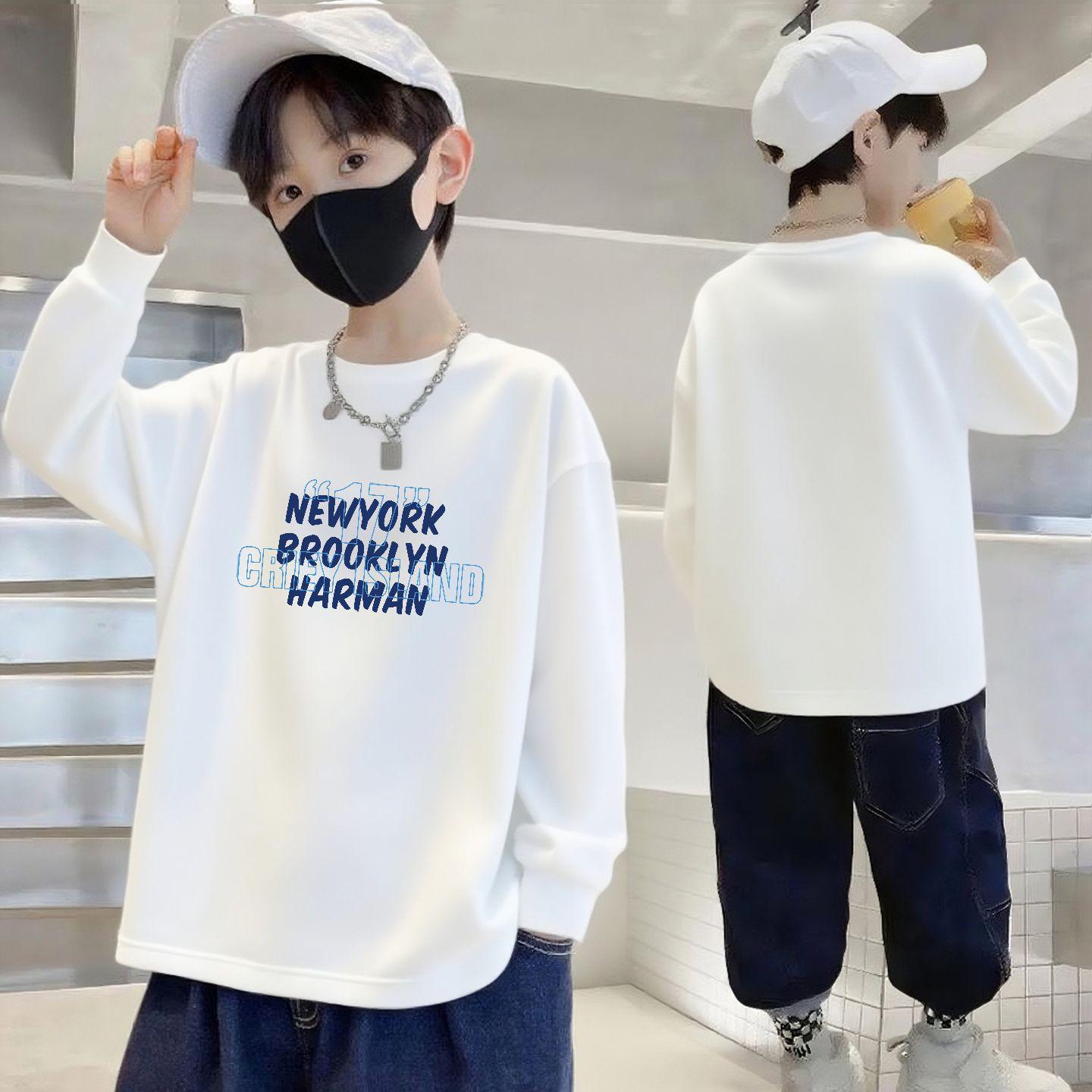 Повседневная хлопковая футболка с длинным рукавом для мальчиков на весну и осень 140cm (60-70 lbs)
Повседневная хлопковая футболка с длинным рукавом для мальчиков на весну и осень 140cm (60-70 lbs)