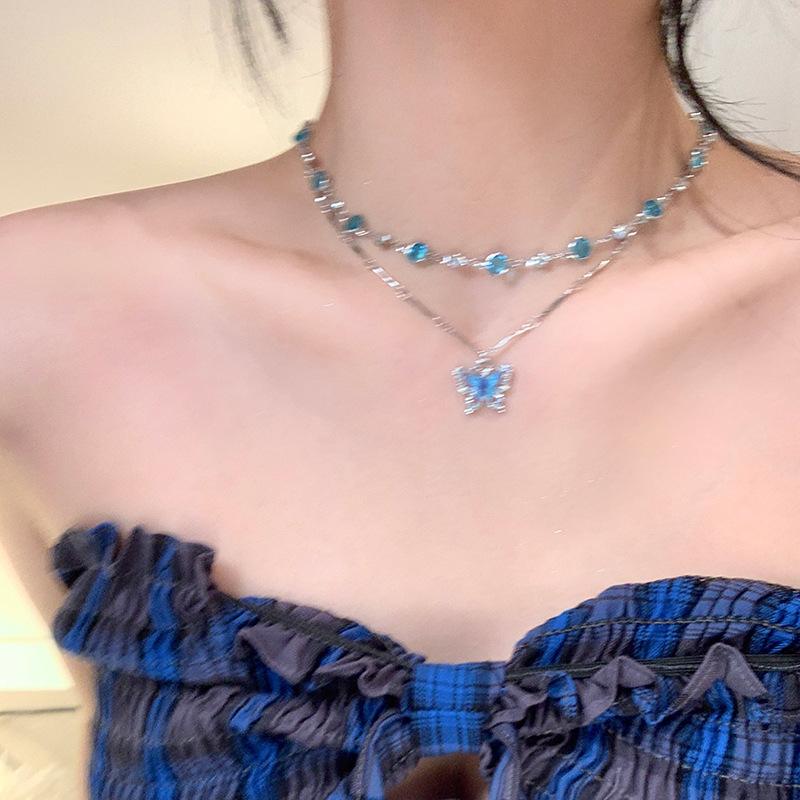 Zircon Pearl Butterfly Double Pendant Necklace Niche Exquisite Versatile Clavicle Chain Fashion Personality High-end Jewelry
Zircon Pearl Butterfly Double Pendant Necklace Niche Exquisite Versatile Clavicle Chain Fashion Personality High-end Jewelry