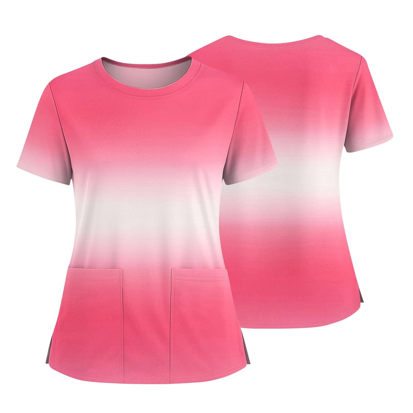 Женская модная футболка с принтом, круглым вырезом, карманом, короткими рукавами и разрезом по низу, униформа и рабочая блузка XL розовый
Женская модная футболка с принтом, круглым вырезом, карманом, короткими рукавами и разрезом по низу, униформа и рабочая блузка XL розовый